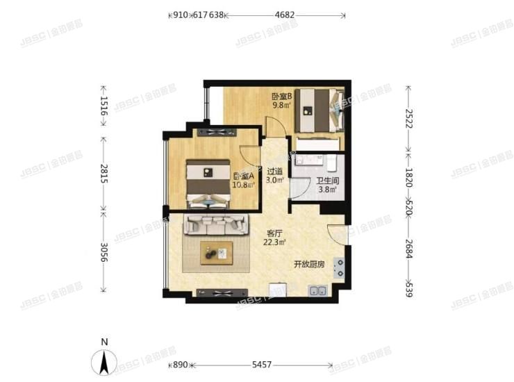 大兴区 盛坊路1号院5号楼7层702室（天恒世界集）