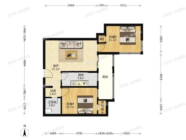 丰台区 天伦北里11号楼3层302室