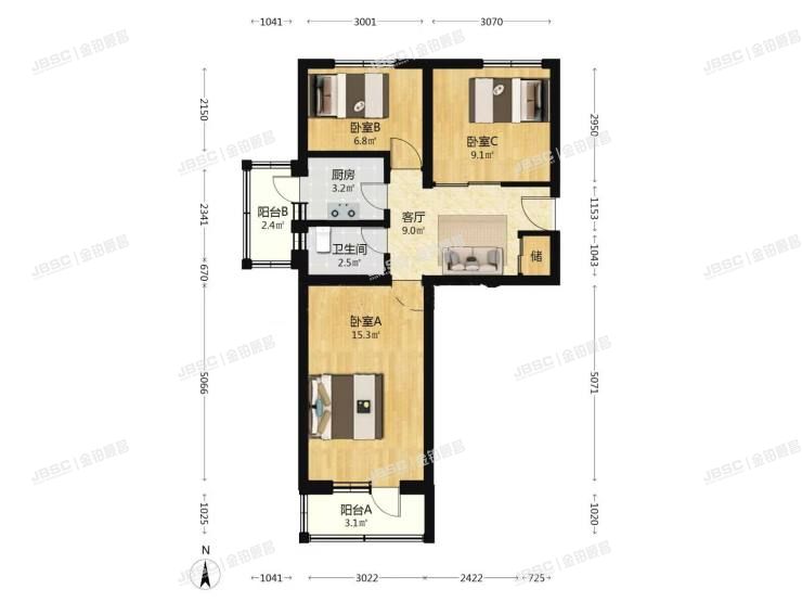 丰台区 东高地71栋甲门2层4号