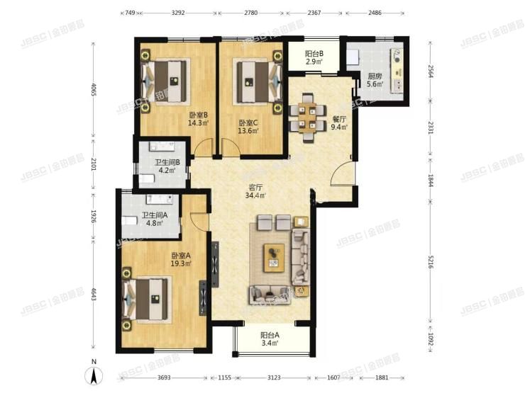 丰台区 星河苑2号院26号楼8层1单元803号