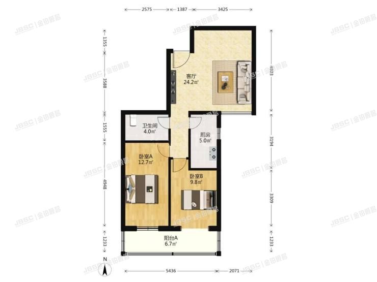 丰台区 成寿寺路93号院2号楼6层605室（华芳园）