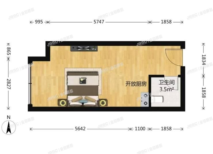 大兴区 天水大街46号院3号楼9层901室(保利春天派)