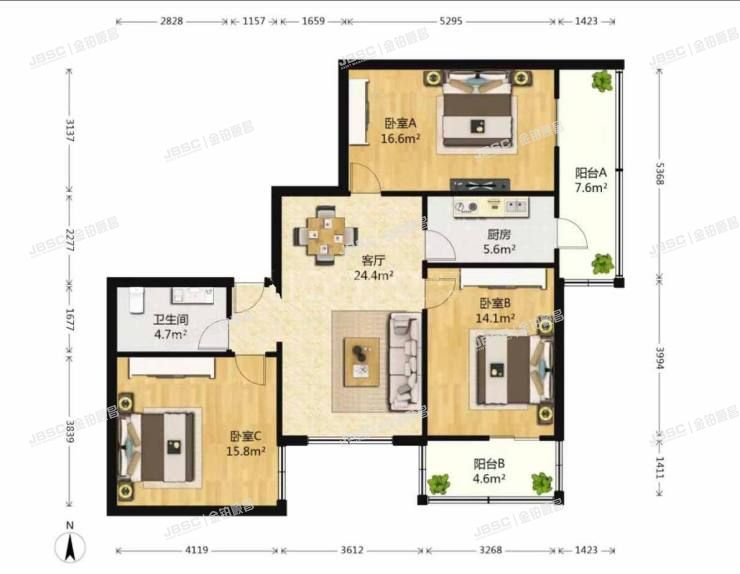 东城区 望陶园1号楼0504室
