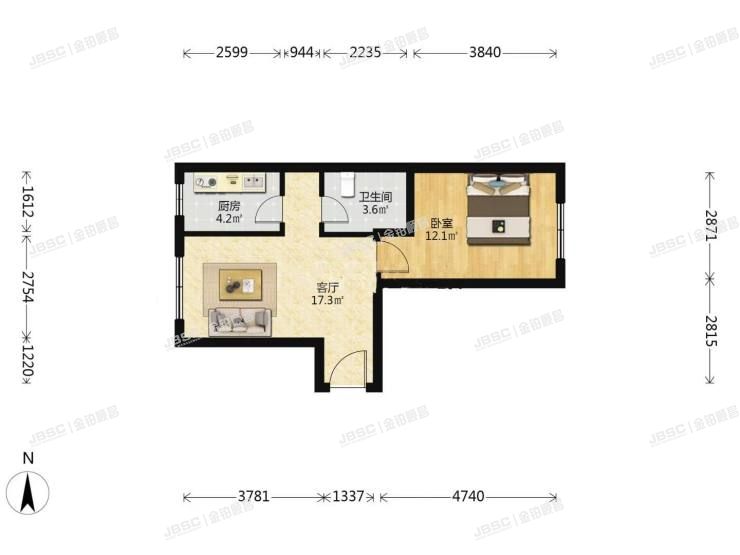 石景山区 燕堤南路2号院1号楼1单元（金隅滨和园）