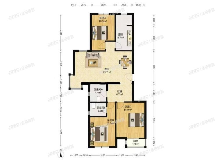 大兴区 育仁街1号院7号楼4层3单元402室（育新花园南里）