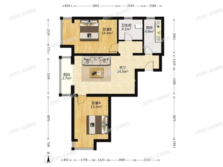 房山区 祥云街1号院6号楼4层1单元404室（长阳半岛1号院）