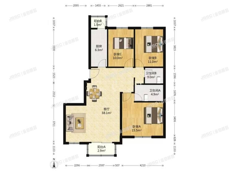 大兴区 三合北巷7号及7号院10号楼11层3单元1101室
