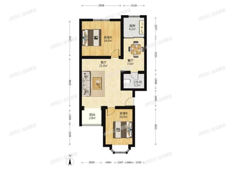 房山区 燕山东风街道东万路羊耳峪西里2号楼4层3单元402室（羊耳峪西里）