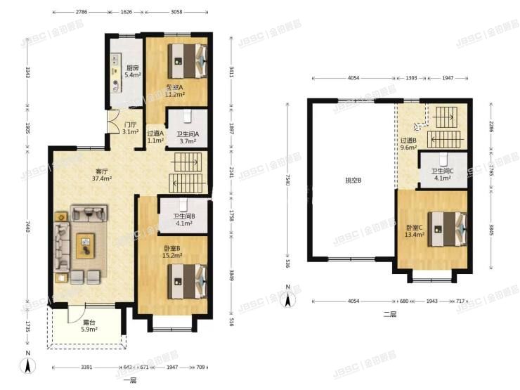 房山区 明德街6号院1号楼5至6层四单元8号（天恒摩墅）