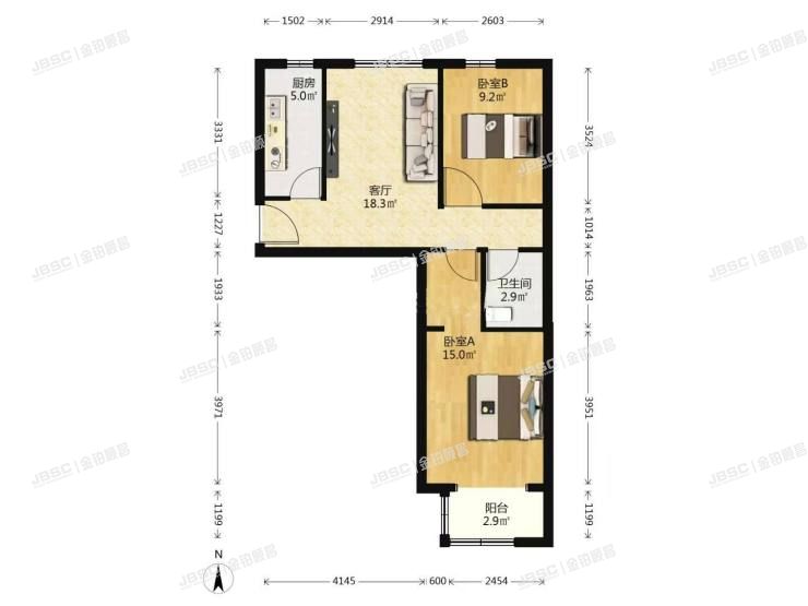 丰台区 安康路2号院9号楼5层4单元501室（长馨园）