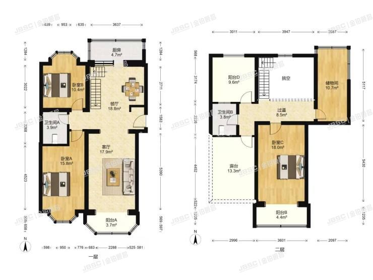 房山区  韩村河大自然新城-雅苑16号楼5层5-501、5-501跃层（新城雅苑）