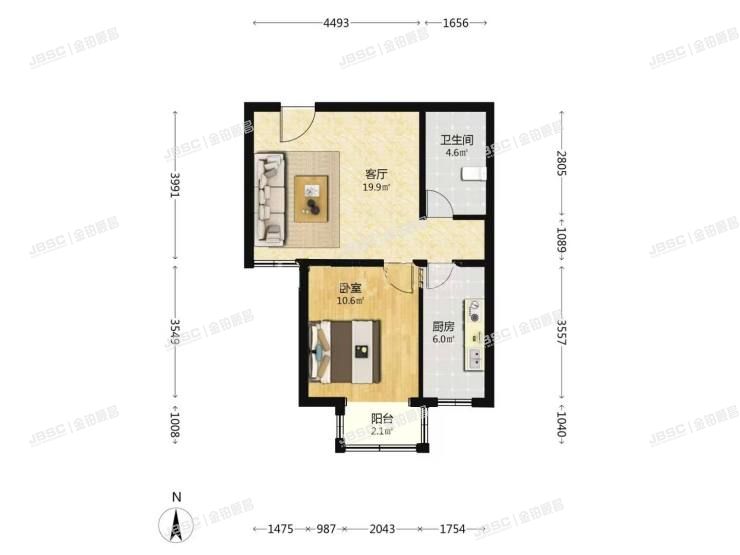 丰台区 大瓦窑中路5号院2号楼8层六单元801室（大瓦窑绿洲家园）