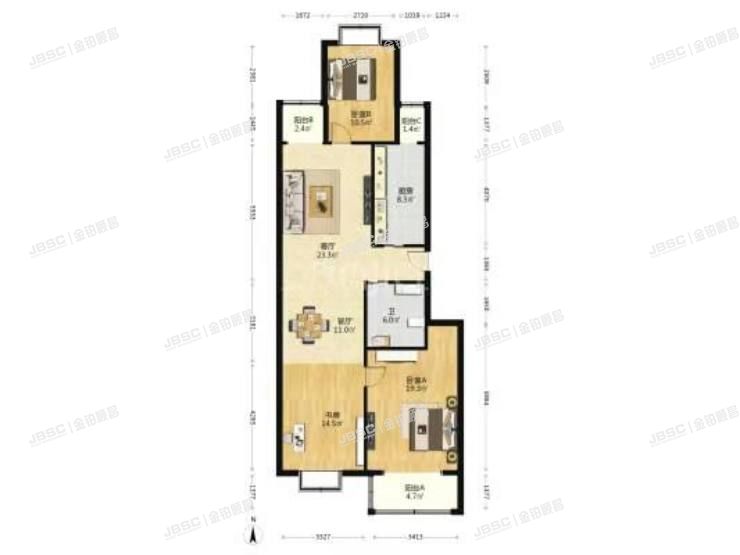 东城区 安化北里2号院2号楼1层6单元102室（天利园）