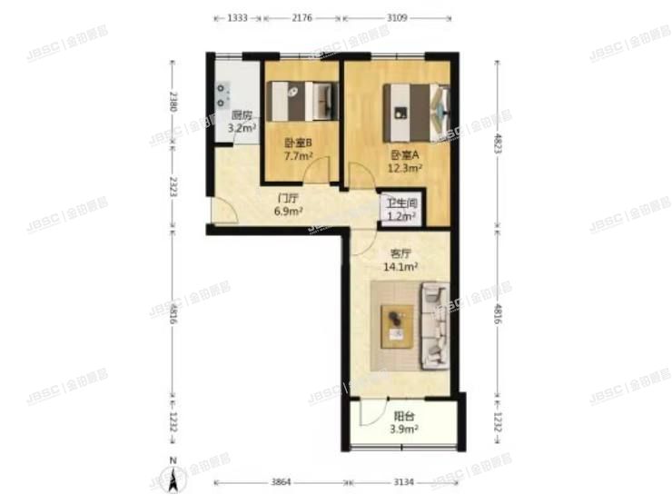 朝阳区 东柳西里6号楼2层3门201室