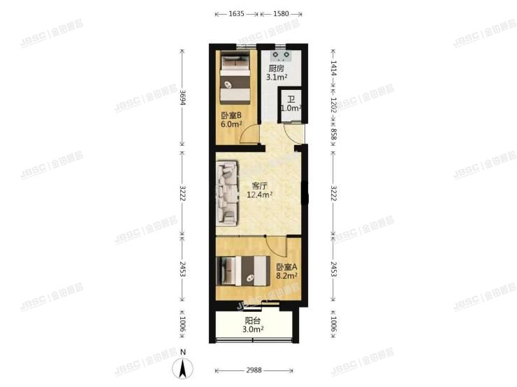 丰台区 八宝山南路29号院3号楼3层4单元301号
