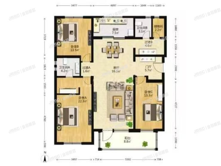 丰台区 小屯路109号院1号楼8层802室（万科紫苑）