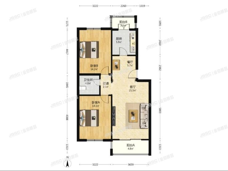 顺义区 港馨家园33号楼4层二单元402室