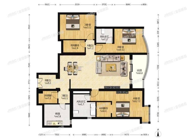 朝阳区 首图东路5号院2号楼7层8G室（御景园）