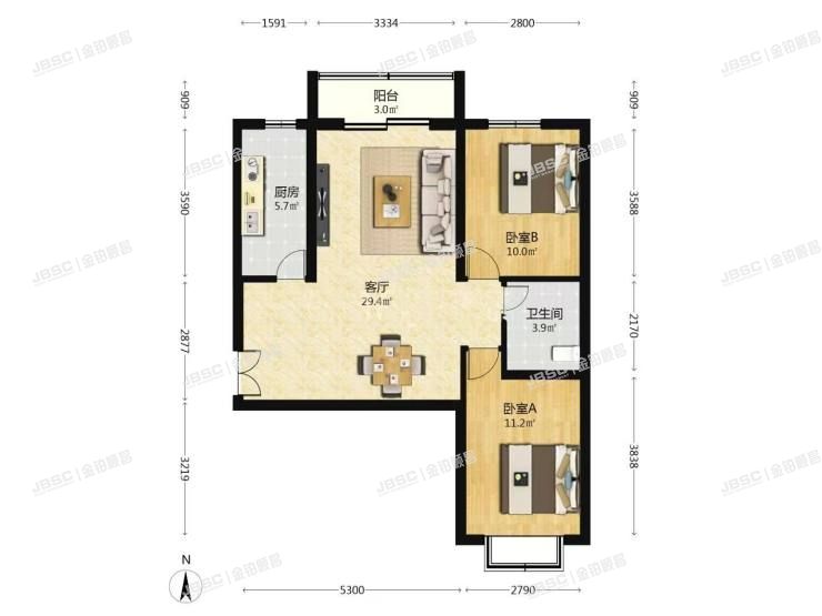 丰台区 槐顺路2号院3号楼13层3单元1304号（悦谷家园东区）