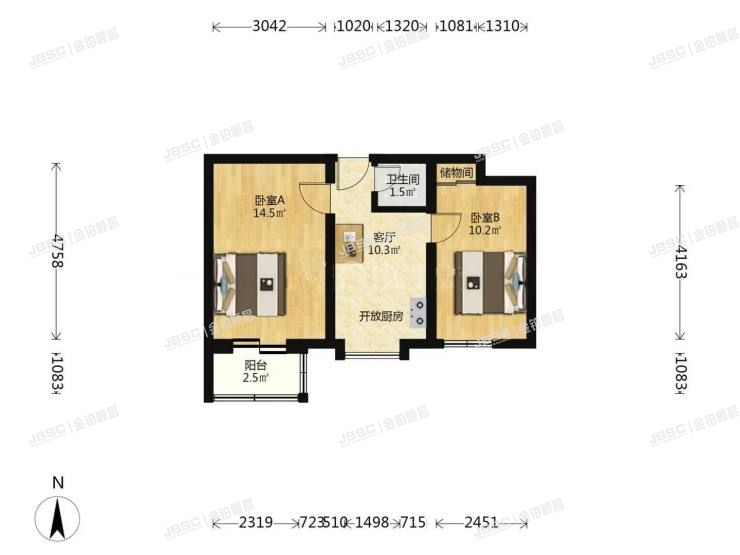 石景山区 八角北路42号楼2单元26号