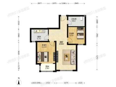 门头沟区 龙兴南二路8号院6号楼10层3单元1002（梧桐苑栖凤园）