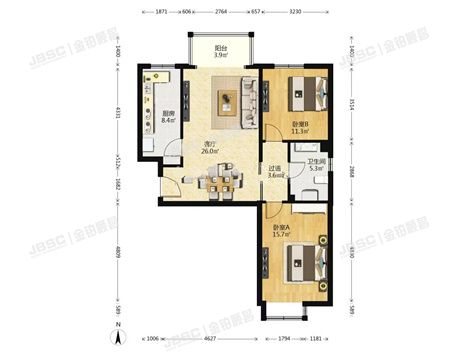 石景山区 玉泉西里二区5号楼15层2-1501(远洋山水北区）