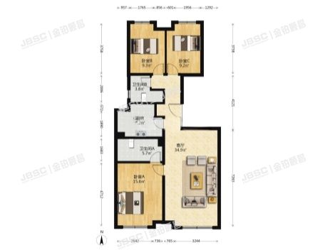 丰台区 泉湖西路1号院七区3号楼3层二单元301（亿城燕西华府）