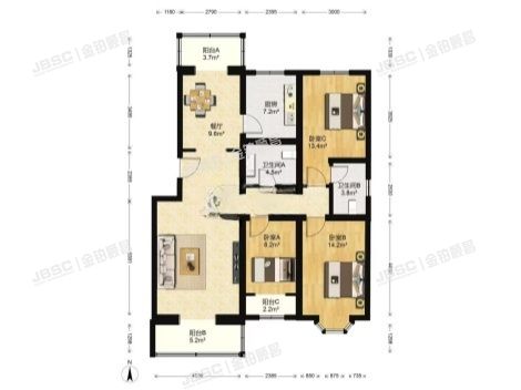 房山区 昊腾家园12号楼5层6-502室