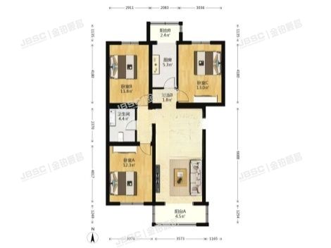 大兴区 西红门镇兴海家园星苑10号楼4层3-401（兴海家园星苑）