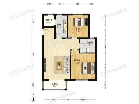 大兴区 西红门北一街1号院6号楼5层1单元506(鸿坤理想城礼域府）