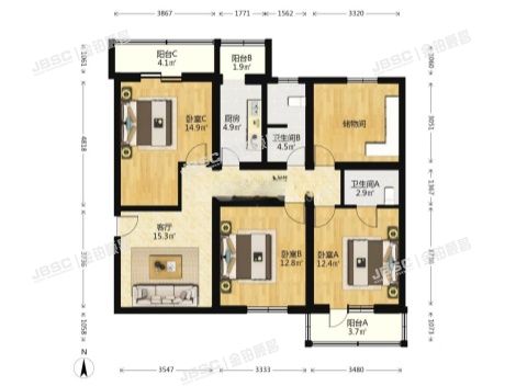 丰台区 怡海花园富泽园6号楼1单元204(怡海花园富泽园)