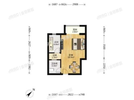 丰台区 晓月苑五里1号楼17层2单元1708