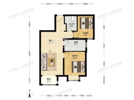 房山区 长政南街6号院二里5号13层2单元1302（长阳国际城二区）