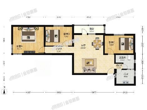 丰台区 洋桥71号院4号楼2层208(洋桥71号院）