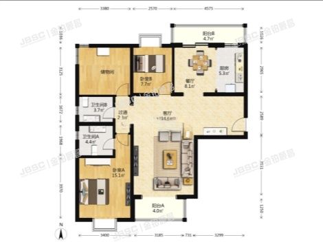 丰台区 西马场南里一区14号楼7层2-705
