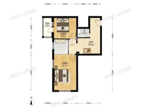 丰台区 蒲安东里6号楼3层306