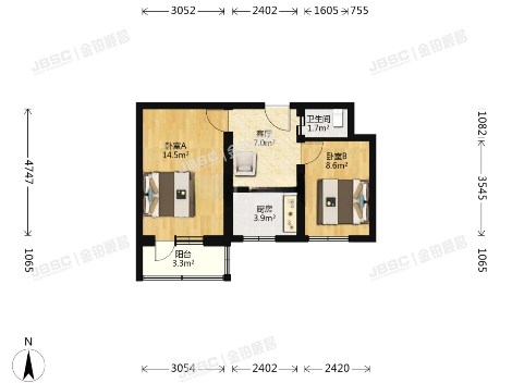 房山区 燕山东风北里32号楼2层3-204(东风北里）