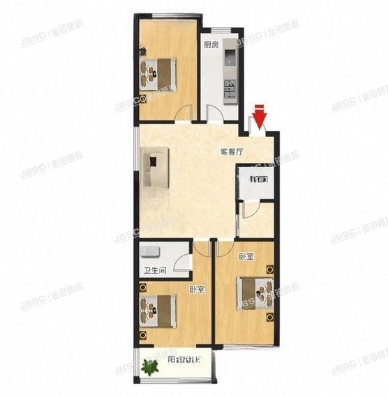 大兴区 兴涛园52号楼3层4-302(兴涛社区)