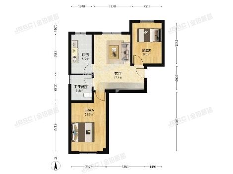 石景山区 燕堤西街6号院6号楼2层2单元205(金隅滨和园6号院）