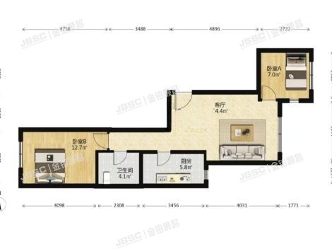 房山区 艺林北街22号院6号楼7层4单元701（世茂维拉）