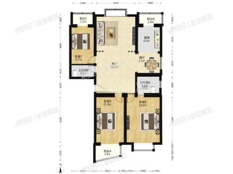 丰台区 亿朋苑一区3号楼3层3单元301