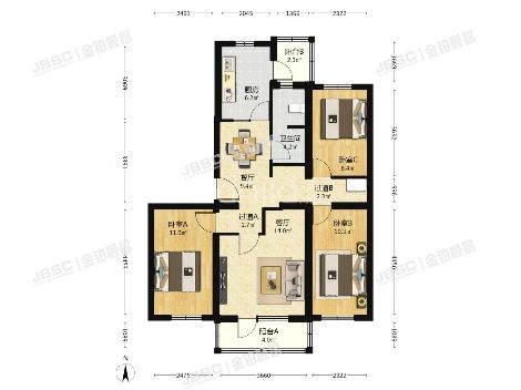大兴区 贵园南里甲区12号楼4层3单元401
