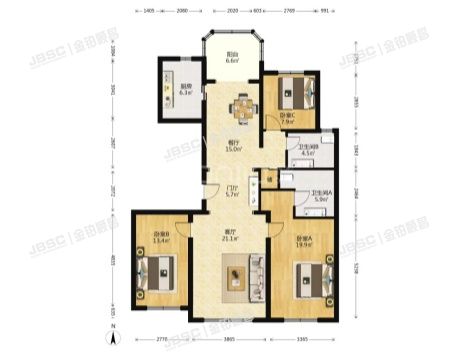 丰台区 樊羊路68号院18号楼1层1单元102（带1车位）(首开华润城）