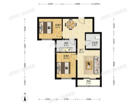 大兴区 团河路48号院14号楼11层1单元1102（盛嘉华苑）