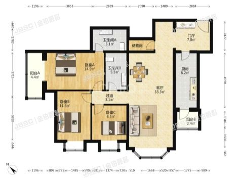 丰台区 怡海花园福泽园1号楼24层2409(怡海花园富泽园)