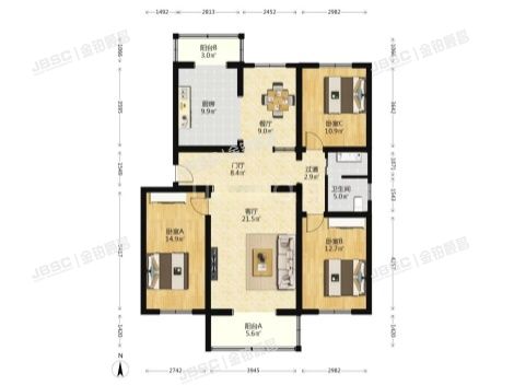 大兴区 枣园东里39号楼14层5单元1402(首邑上城)