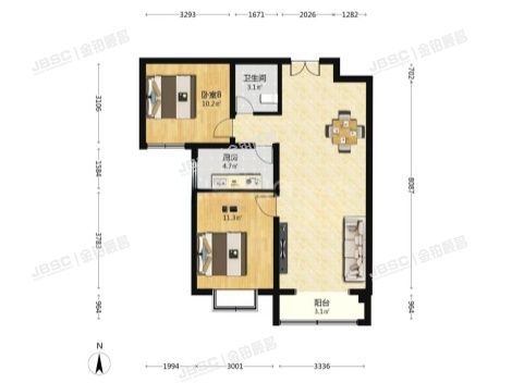 丰台区 槐顺路1号院1号楼9层2单元902(京粮悦谷首城西区）