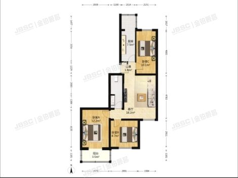 丰台区 草桥欣园区6号楼4-1301（草桥欣园四区）