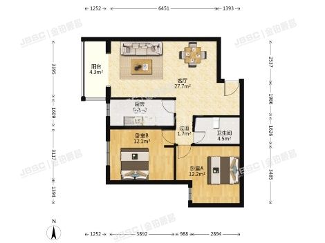 石景山区 海特花园57号楼6层3单元