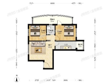 丰台区 丰桥路7号院9号楼15层5单元1506(三环新城7号院）